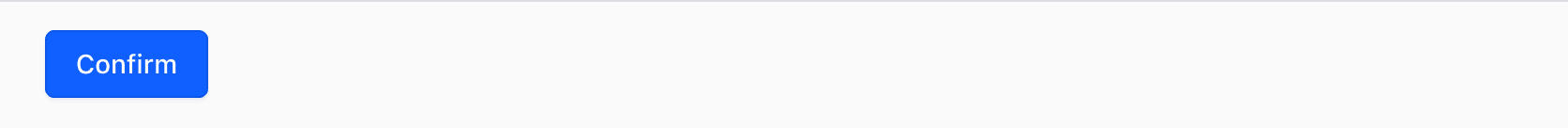 Flyout footer with one action